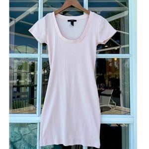 Forever 21 light pink ribbed bodycon dress size s Summer dress going out dress